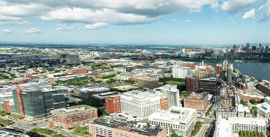 Kendall Square Aerial in Cambridge Massachusetts Photograph by David Oppenheimer