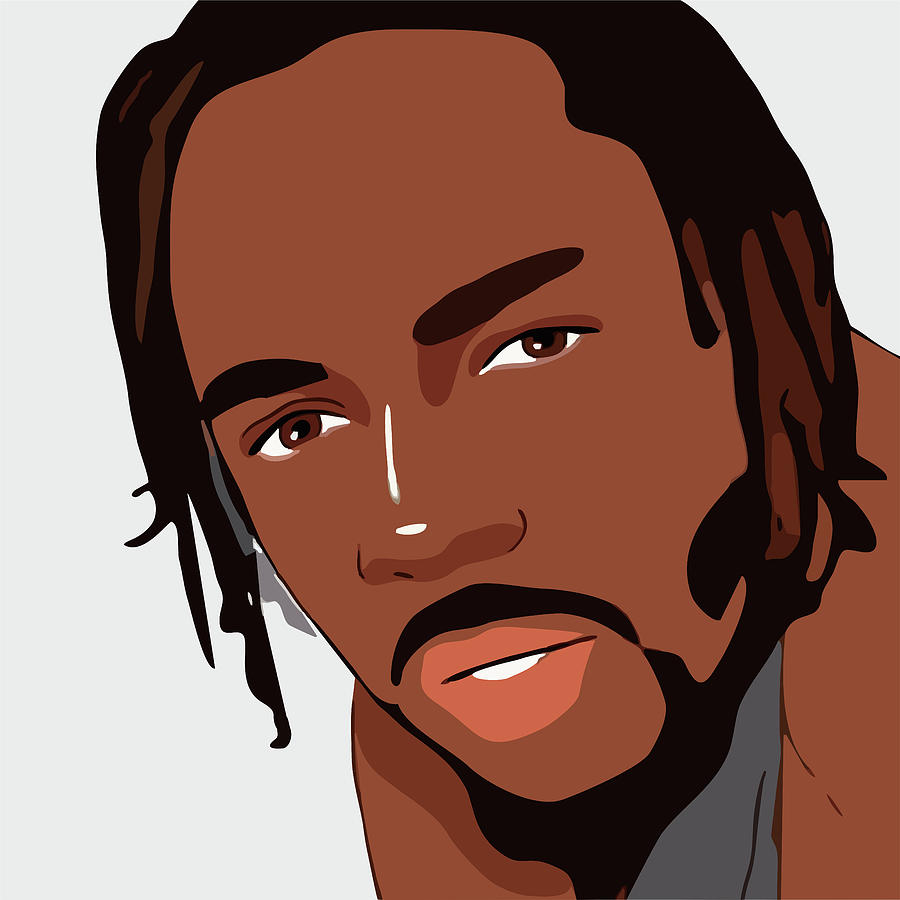 Kendrick Lamar Cartoon Portrait 2 Digital Art