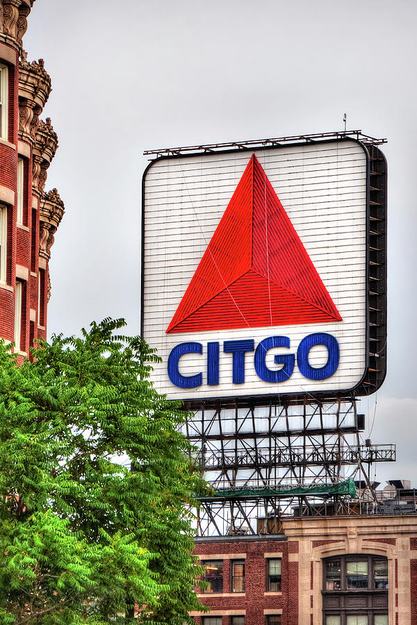 Boston Red Sox Photograph - Kenmore Square and the CITGO Sign by Joann Vitali