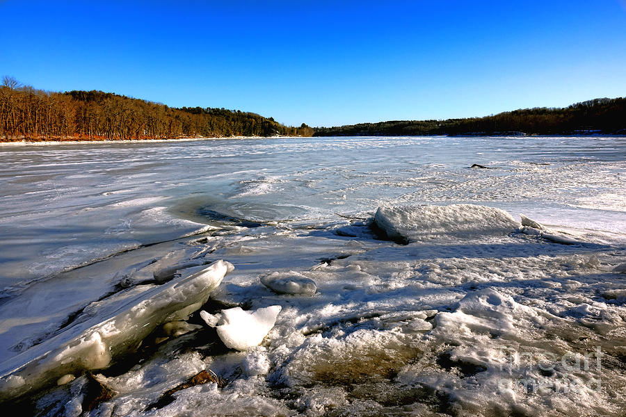 Kennebec Cold Chaos Photograph by Olivier Le Queinec