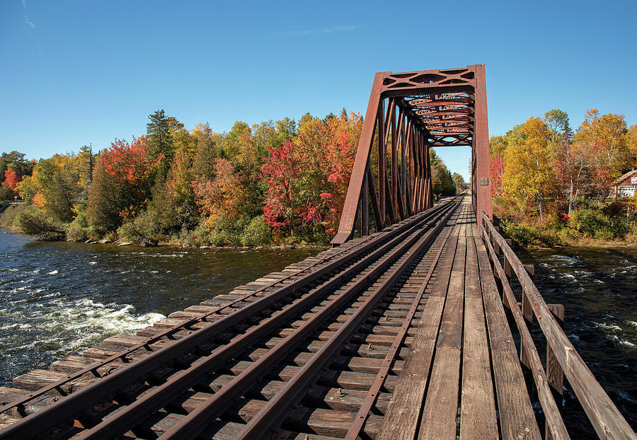 Kennebec East Outlet Bridge Moosehead Maine Photograph by Dan Sproul