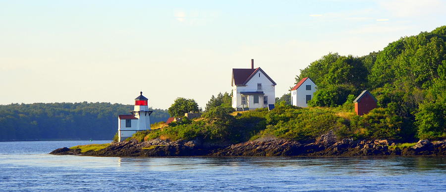 Kennebec River Lighthouse Photograph by Carla Parris