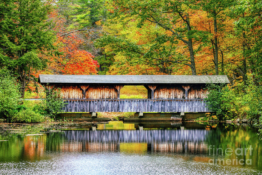 Kennebunk Covered Bridge Photograph by Janice Grabowski - Fine Art America