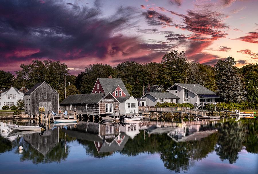 Kennebunkport Sunset Photograph by Mountain Dreams - Pixels