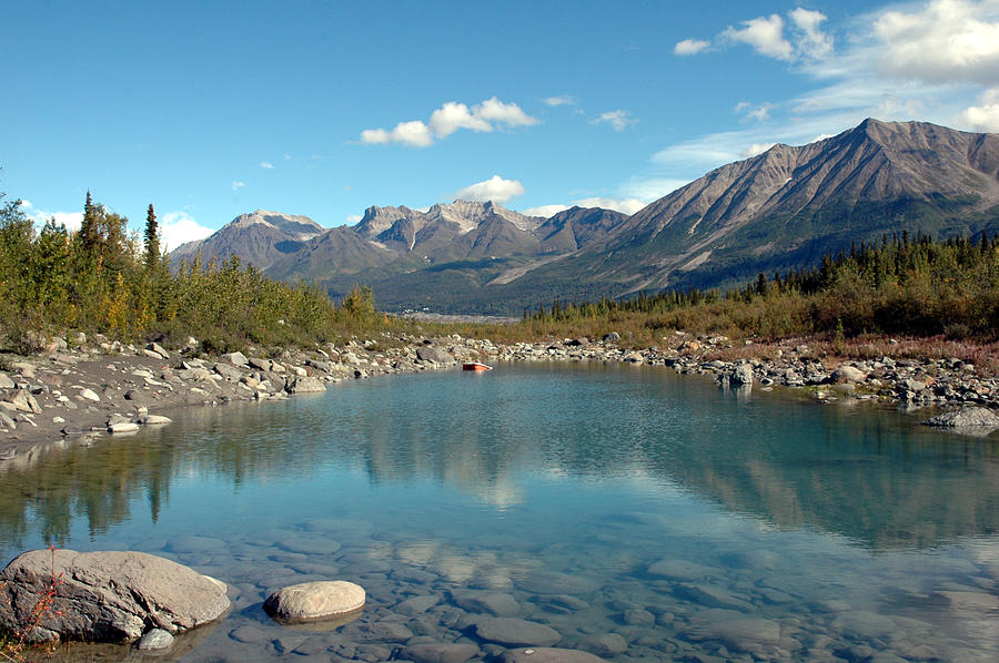 Kennicott River in Wrangell  St Elias National Park,McCarthy,Alaska. Photograph by Brytta