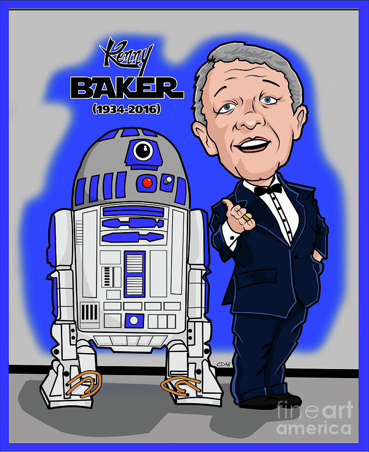 Kenny Baker/R2-D2 Digital Art by Chris DelVecchio
