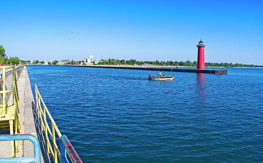 Kenosha Harbor and Lighthouse, Wisconsin Photograph by Steven Ralser
