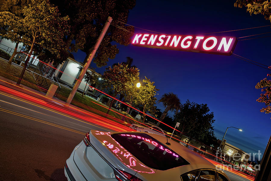Kensington Sign Reflections Photograph by Sam Antonio
