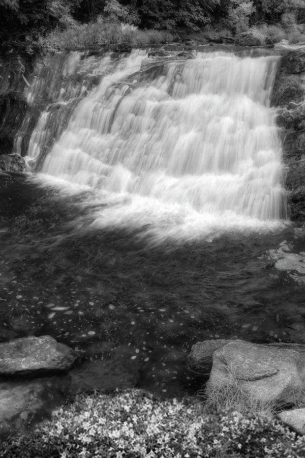 Kent Waterfalls BW Photograph by Susan Candelario