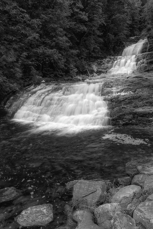 Kent Waterfalls SP BW Photograph by Susan Candelario