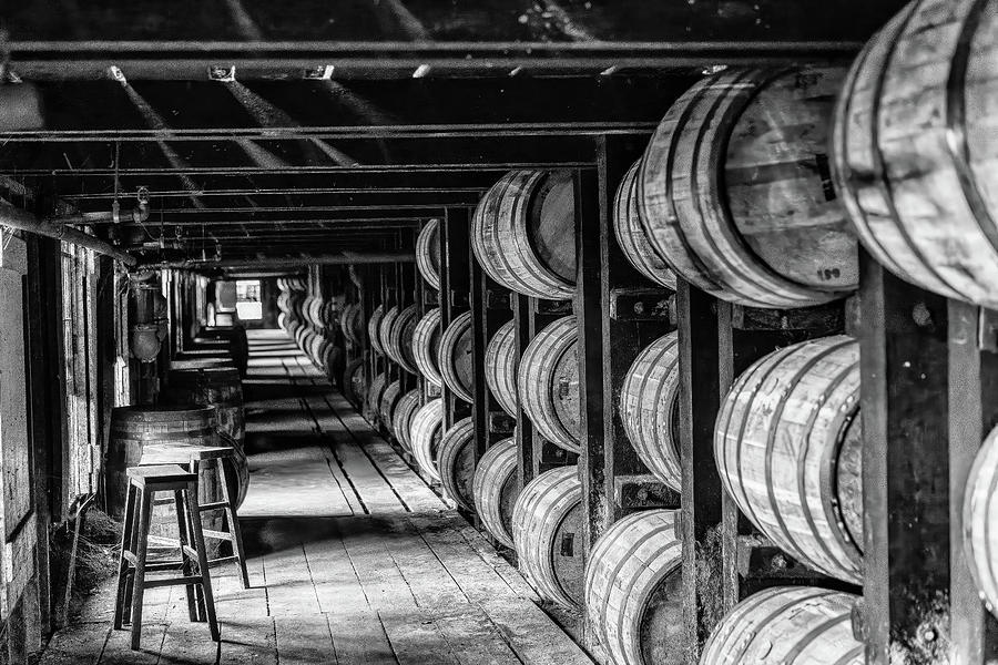 Kentucky Bourbon Trail 2 - Black and White Photograph by Eric Glaser