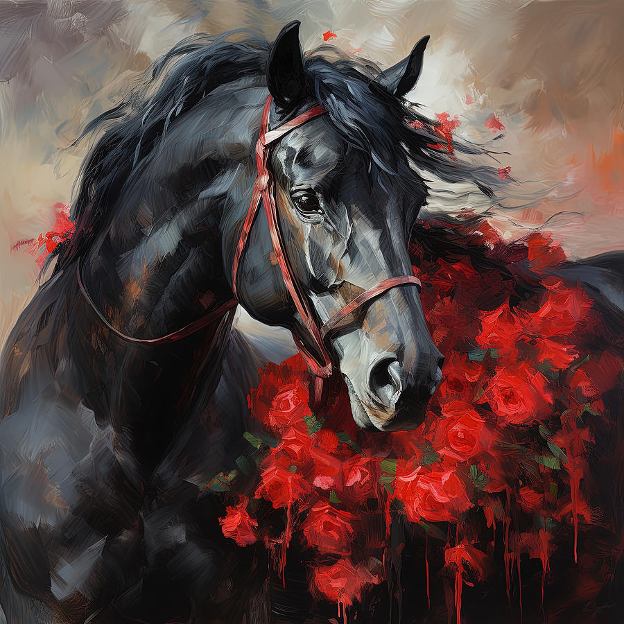 Rose Painting - Kentucky Derby Champion by Lourry Legarde