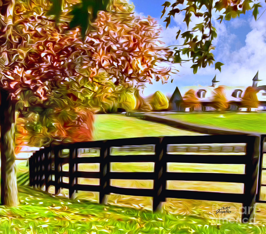 Kentucky Farm In Autumn Digital Art by CAC Graphics