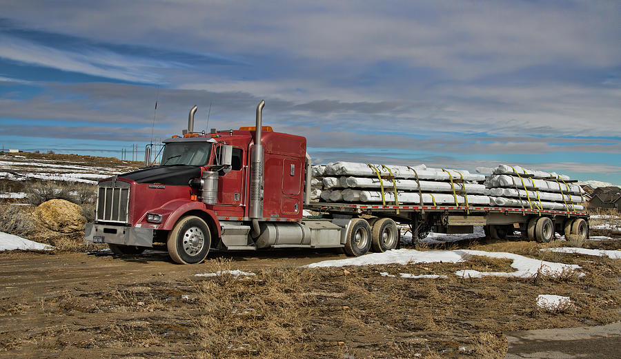 Kenworth Big Rig With Loaded Trailer 031 Photograph by Nick Gray - Fine ...