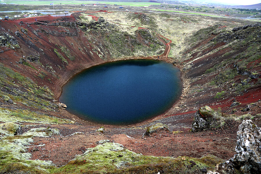 Kerio Crater Iceland Photograph by Richard Krebs