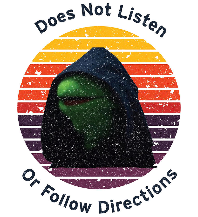 Kermit Does Not Listen Or Follow Directions Painting by Clark Cameron