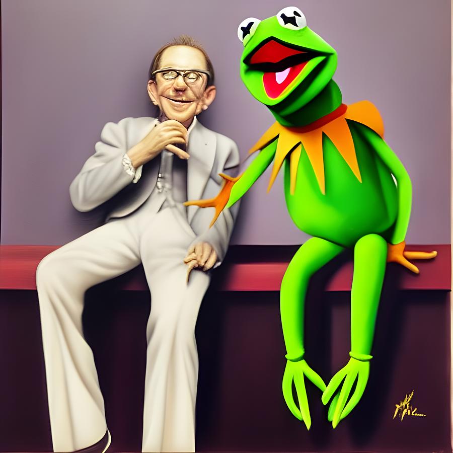 Kermit The Frog Digital Art by Beverly Read