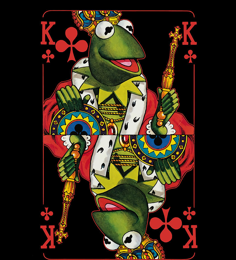 kermit The Muppet Is King d classic Poster blue Painting by White ...