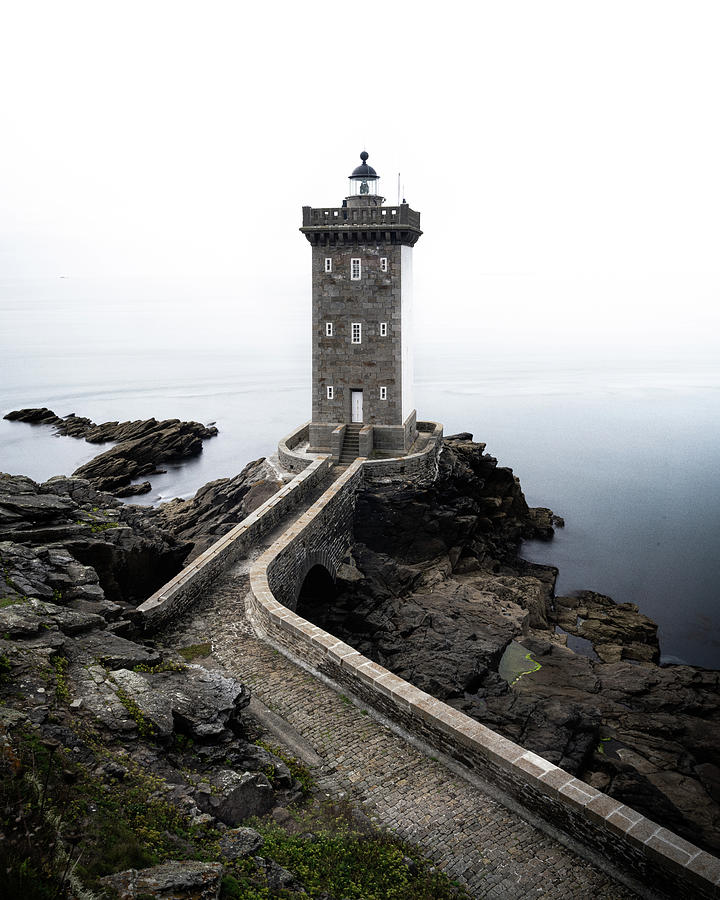 Kermorvan Lighthouse France Photograph by Christopher Raynor - Pixels