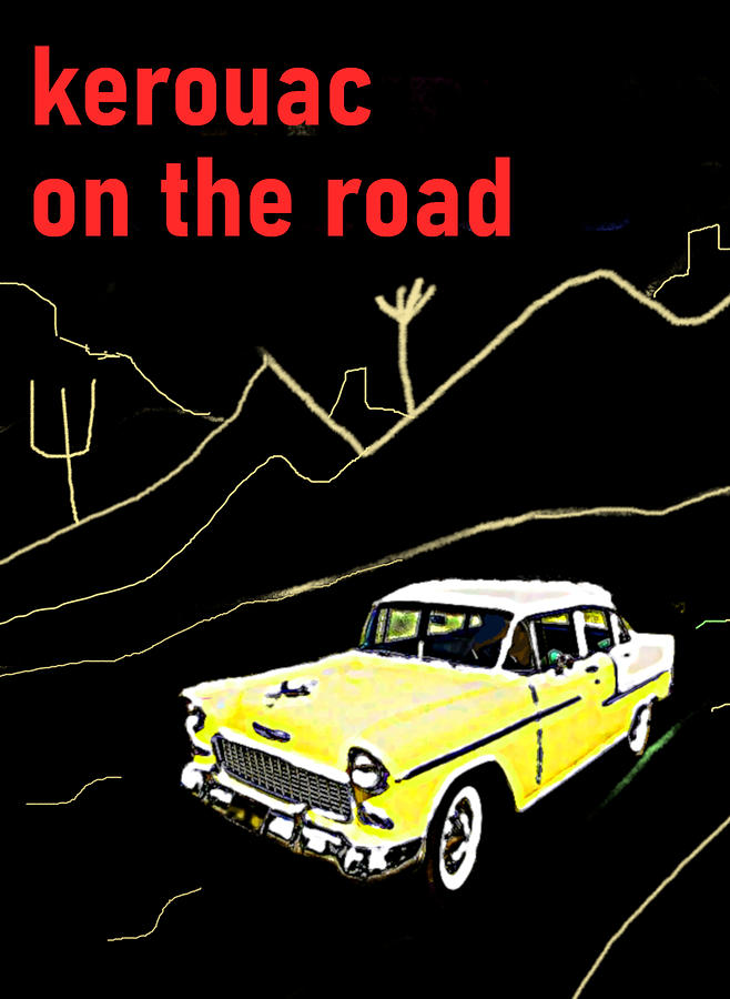 Kerouac On The Road 1957 Poster Drawing
