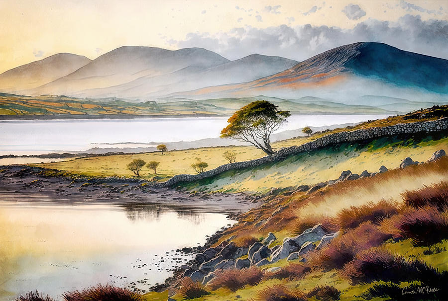 Kerry Shoreline I Painting by Conor McGuire