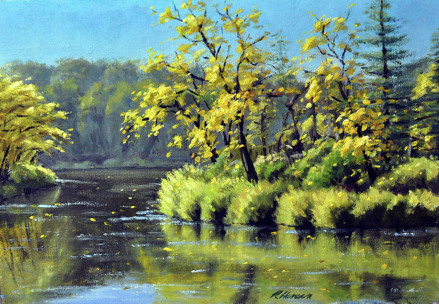 Kettle River Reflections Painting by Rick Hansen