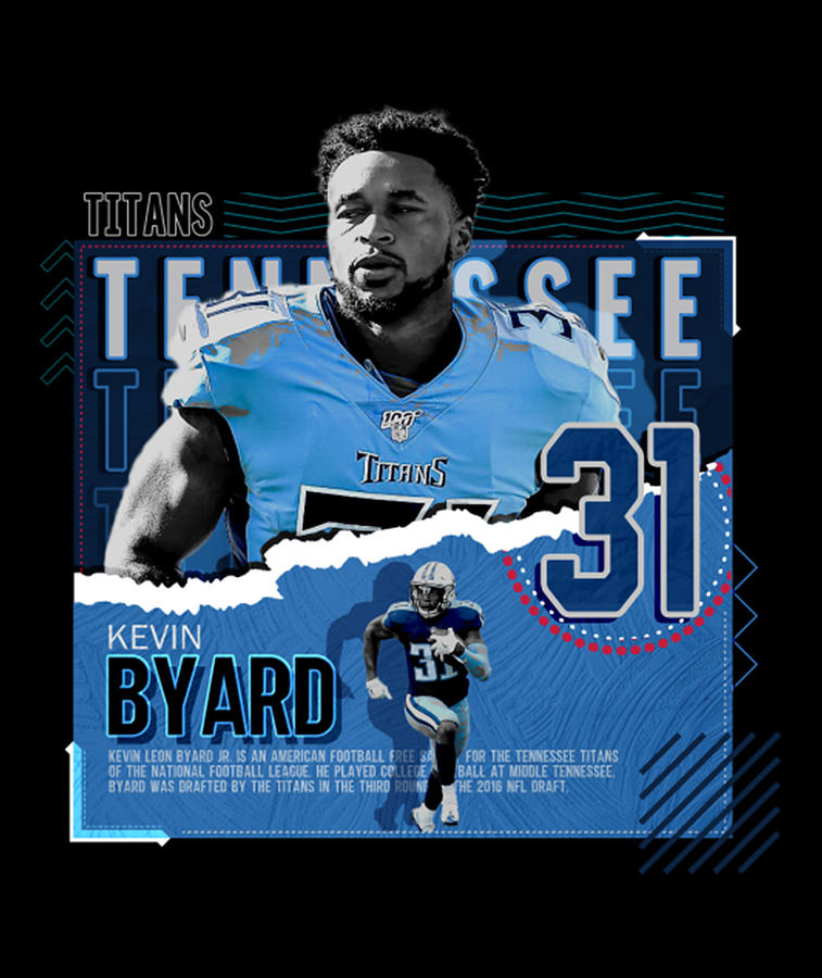 Kevin Byard Football Paper Poster Titans Digital Art by Kelvin Kent ...