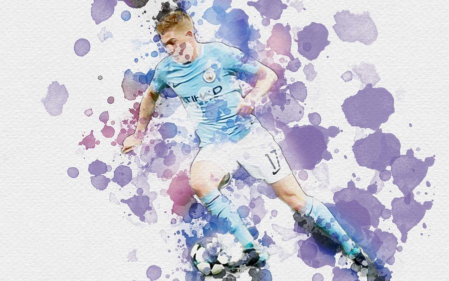 Kevin De Bruyne Manchester City Belgian Footballer Football Premier League England Digital Art