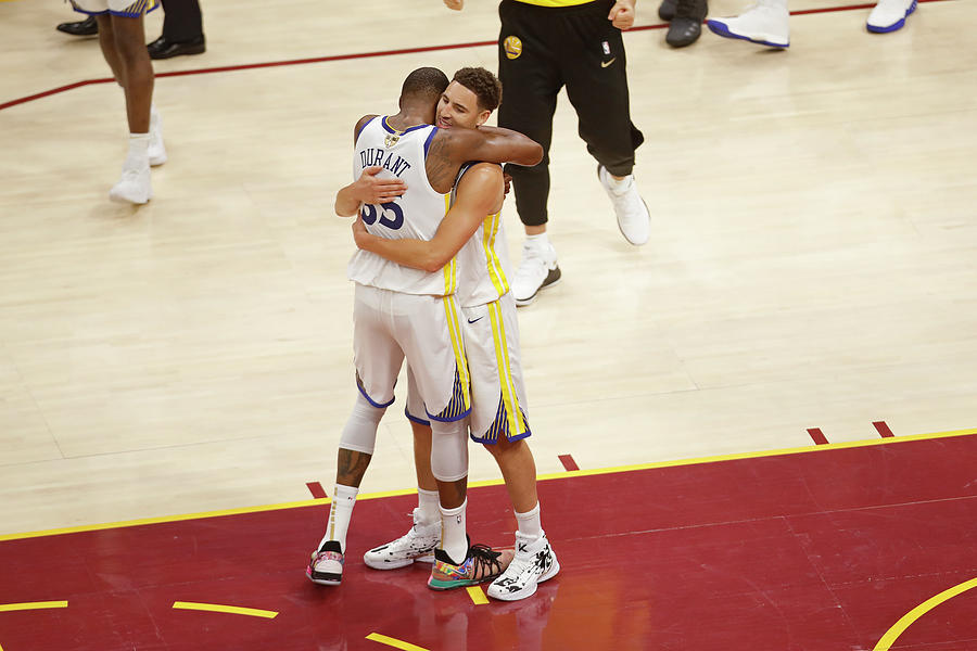 Kevin Durant and Klay Thompson Photograph by Mark Blinch