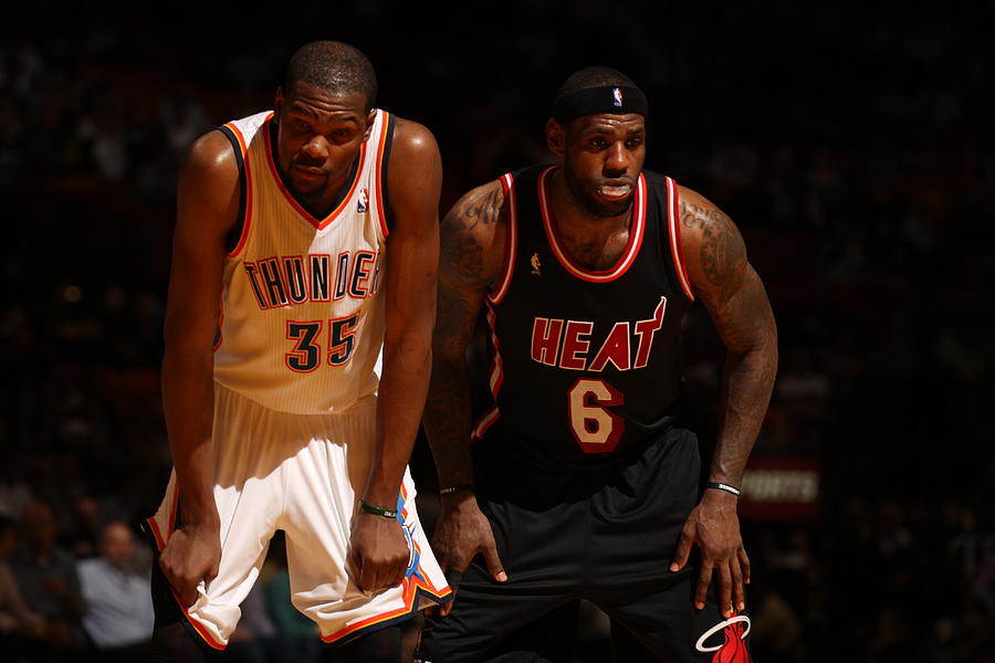 Kevin Durant and Lebron James Photograph by Issac Baldizon Kevin Durant and Lebron James Photograph by Issac Baldizon
