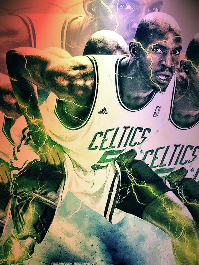 Kevin Garnett Mixed Media by Veer Artist - Fine Art America