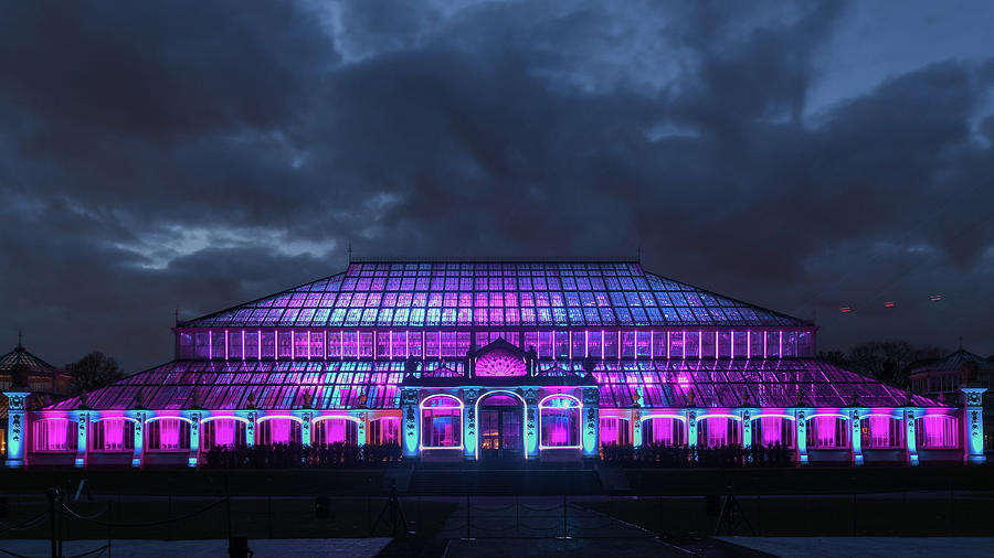 Kew lit up in Winter Photograph by Andrew Lalchan