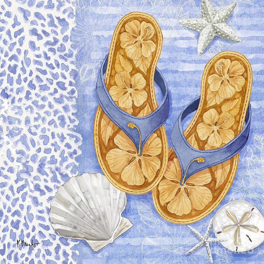 Key Largo Sandals III Painting by Paul Brent
