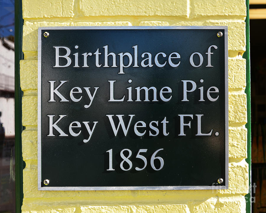 Key Lime Pie Birthplace Sign Photograph