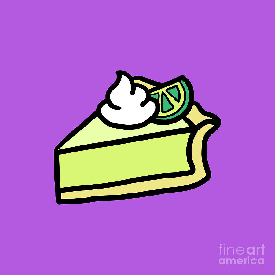 Key Lime Pie Drawing by Viman Hutagalung Pixels