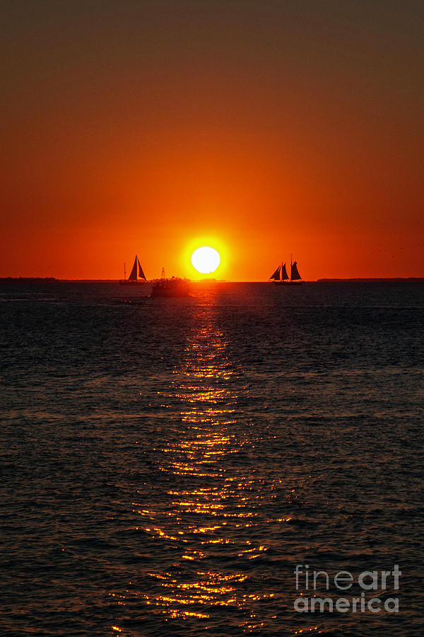 Key West Sunset Photograph by Edward Sobuta
