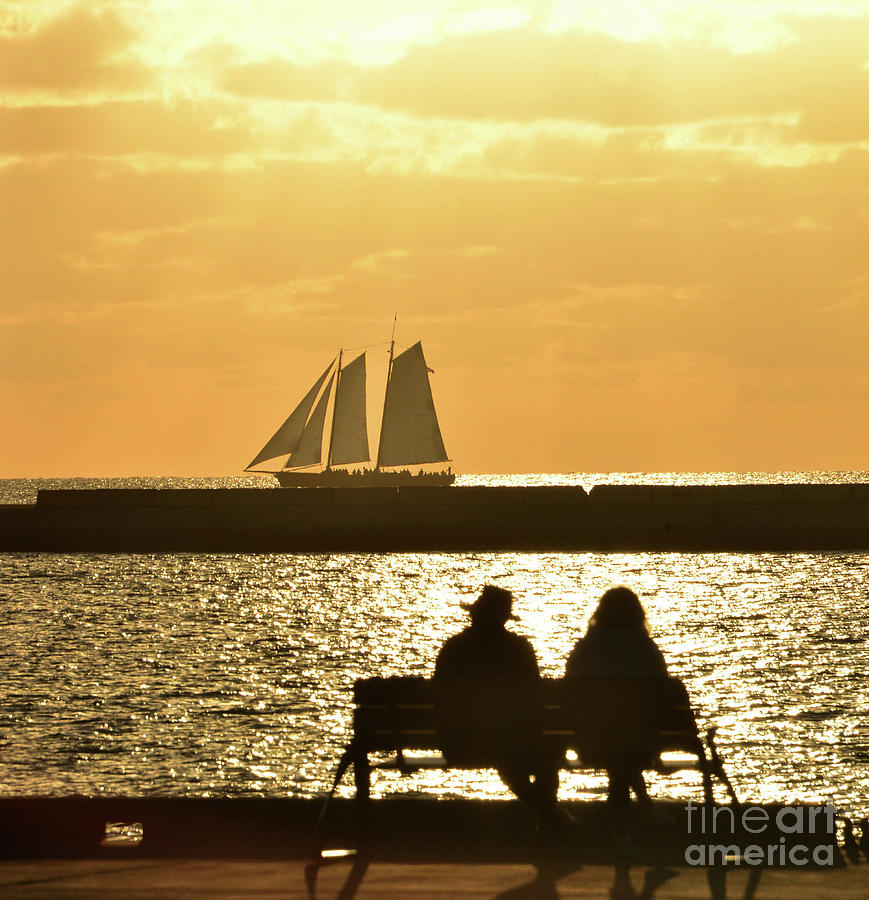 Key West a place for sun set watchers Photograph by David Lee Thompson