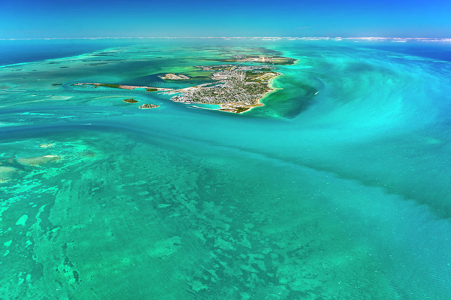 Florida Keys Photograph - Key West Aerial Wide by Rob Oneal
