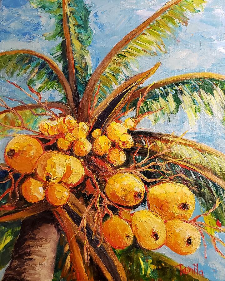 Key West Coconuts Painting by Sunny Art Galleria | Pixels