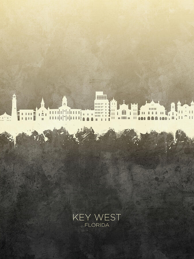 Key West Florida Skyline #25 Digital Art by Michael Tompsett