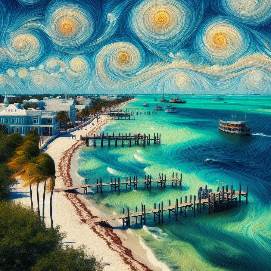 Key West  Digital Art by Holly Picano
