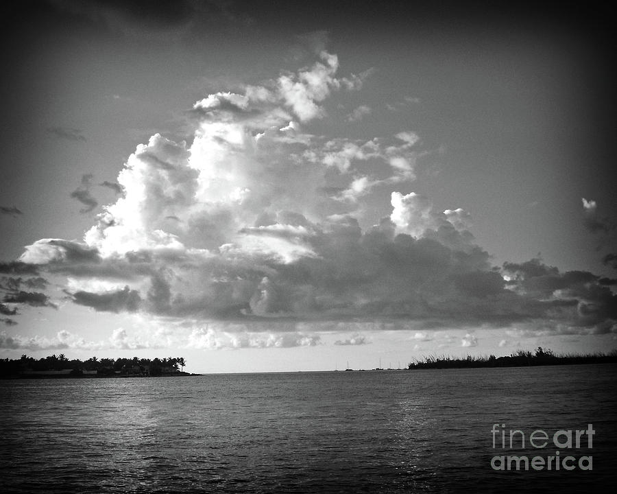 Key West Horizon BW Photograph by Chris Andruskiewicz