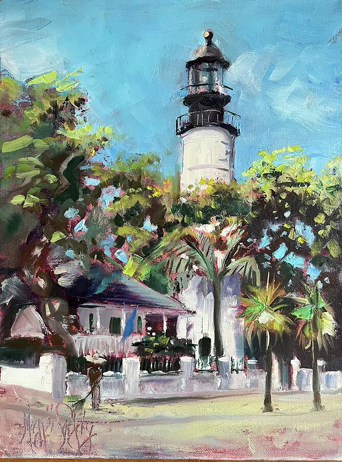 Key West Light  Painting by Maggii Sarfaty