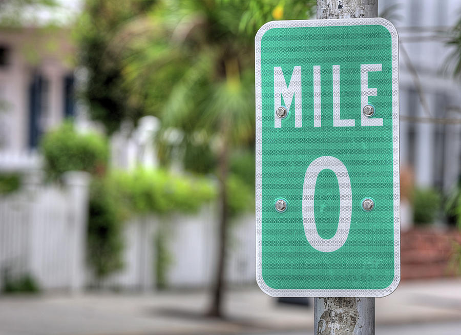 Key West Mile Marker Zero Photograph by JC Findley
