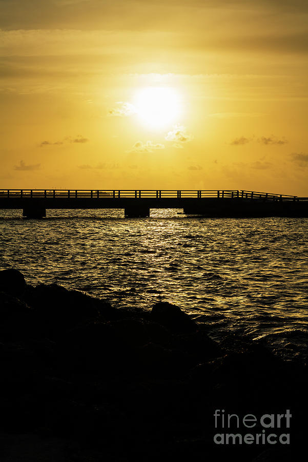 Key West Sunrise White Street Knight Pier Vertical Photograph By Paul ...