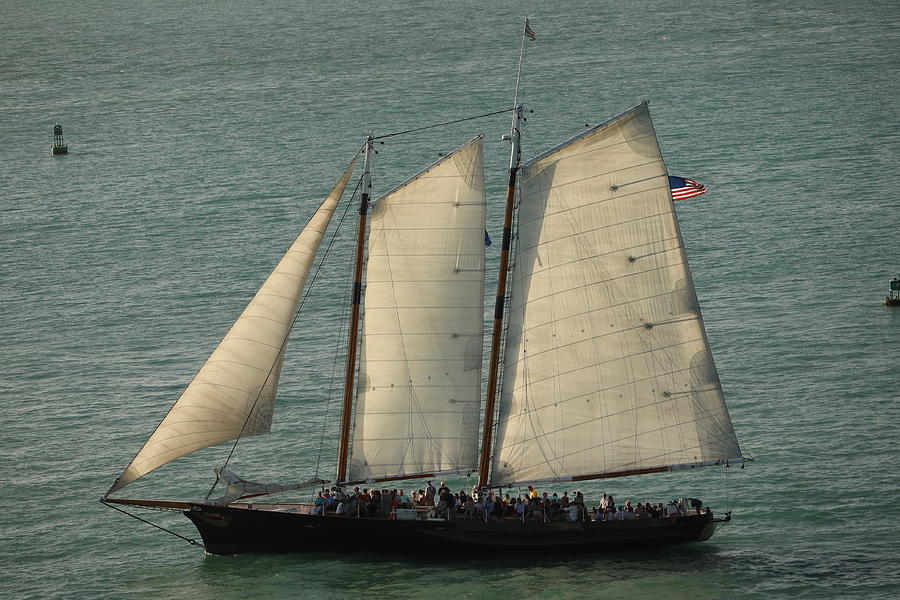 Key West Sunset Sailing by Blair Damson Key West Sunset Sailing by Blair Damson