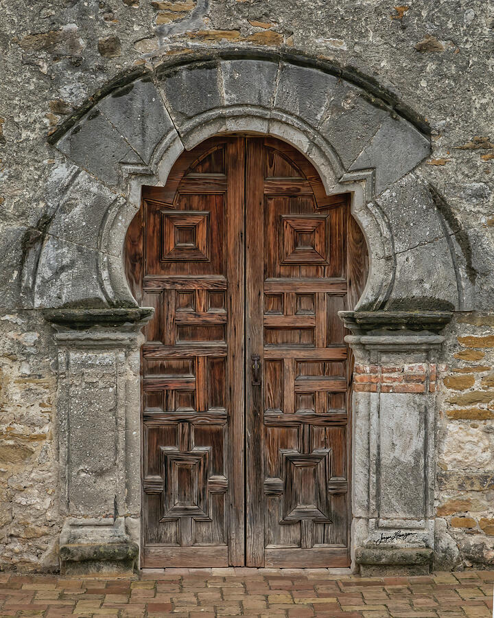 San Antonio Photograph - Keyhole Doorway by Jurgen Lorenzen