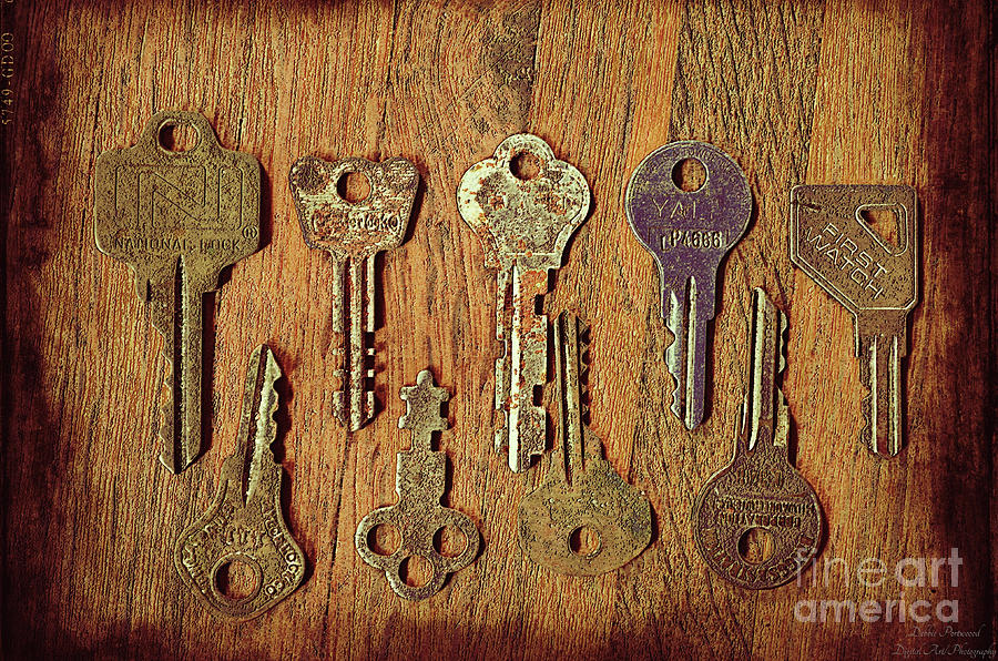 Keys - series 7 - 1 Photograph by Debbie Portwood