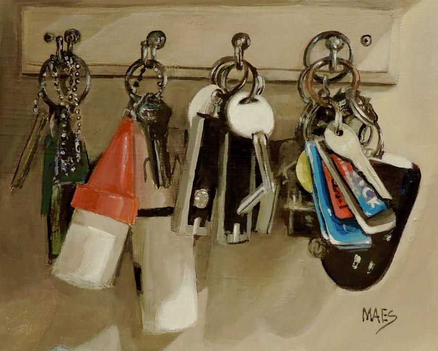 Keys Painting by Walt Maes