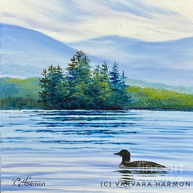 Kezar Lake, mini 1 - Middle Bay Painting by Varvara Harmon - Fine Art ...